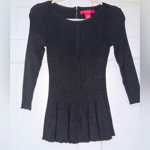 NWOT Catherine Malandrino Black Rayon Blend Sweater